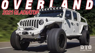 MASSIVE 2021 OVERLAND Jeep Gladiator CUSTOM BUILD w DTO Customs [upl. by Aneem430]