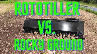 Heavyduty Rototiller vs Rocky land [upl. by Kimbell311]