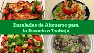 ¡¡Ricas Ensaladas para el Almuerzo [upl. by Nnylharas513]