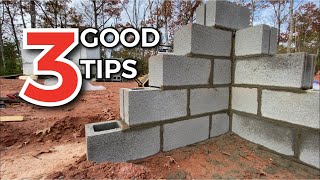 3 Great Tips for Blockwork  Build A Foundation [upl. by Fletcher]