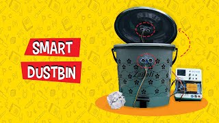 How to Make a Smart Dustbin at Home  DIY Projects [upl. by Zosima477]