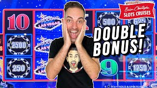 Delicious DOUBLE BONUS ⫸ Back2Back WINS 🚢 BCSlots Cruise [upl. by Gemina]