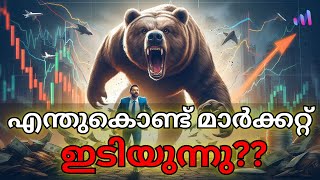 Why Stock Markets Fell Today Malayalam [upl. by Julianne]