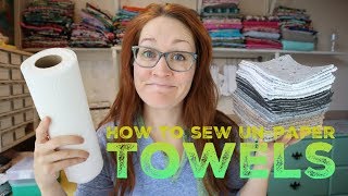 How to sew Unpaper Towels with Billettes Baubles [upl. by Griz919]