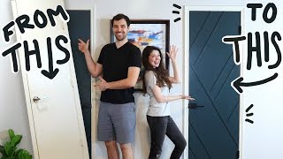 Simple DIY Door Makeover that we almost ruined [upl. by Iot]