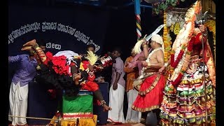 Yakshagana  Shri Devi mahatme  25  Manya as Rakthabeejasura [upl. by Eesdnyl]