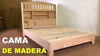 CAMA DE MADERA FÁCIL DE HACER Y MUY RESISTENTE  PASO A PASO [upl. by Eshelman]