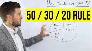 How To Manage Your Money 503020 Rule [upl. by Naibaf]