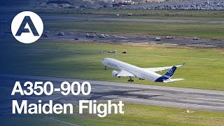 A350900 Maiden Flight [upl. by Gustave]