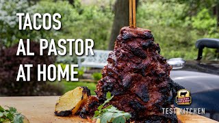 Homemade Beef Tacos Al Pastor Recipe  Grill Setup [upl. by Ecargyram]