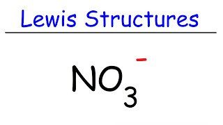 How To Draw The Lewis Structure of NO3 Nitrate Ion [upl. by Murage]