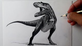 Como desenhar o Tiranossauro TRex [upl. by Inahpit]