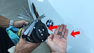 AC CLUTCH GAP ADJUSTMENT SPECS [upl. by Yentterb]