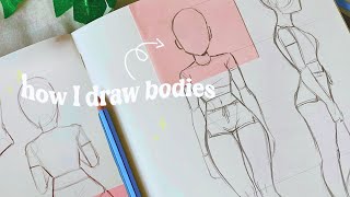 How I draw bodies 💓 [upl. by Addam779]