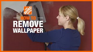 How to Remove Wallpaper  The Home Depot [upl. by Shulock]