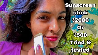 Sunscreen stick ₹2000 0r ₹500  K Beauty BlusH Mamaearth Foundation for dusky skinAsvi Malayalam [upl. by Teiluj]