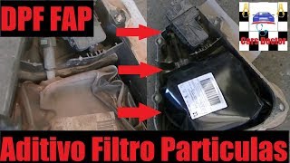 Cambiar aditivo filtro particulas DPF FAP 1600HDI PSA Citroen C4 [upl. by Tichonn]