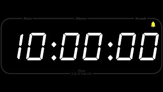 10 Hour  TIMER amp ALARM  1080p  COUNTDOWN [upl. by Izak]