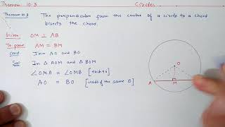 Chapter10 Theorem103 Circles  Ncert Maths Class 9  Cbse [upl. by Giddings796]