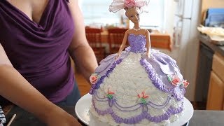 How To Make A Barbie Cake  Cake Decorating [upl. by Ayatan]