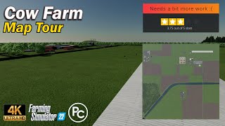 Cow Farm  Map Review  Farming Simulator 22 [upl. by Hehre]