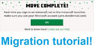 How To Migrate Your MinecraftMojang Account [upl. by Yemrej19]