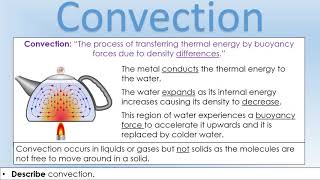 iGCSE PhysicsThermal Energy Transfer [upl. by Eladnor]