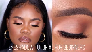 EYESHADOW TUTORIAL FOR BEGINNERS Very Detailed [upl. by Bueschel973]