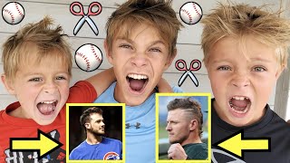 BASEBALL MULLET HAIRCUTS ⚾️✂️ [upl. by Zulaledairam]