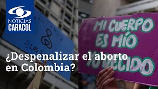 ¿Despenalizar el aborto en Colombia Vea los argumentos que lo defienden o rechazan [upl. by Ainahtan397]