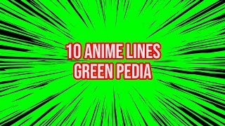 Top 10  ANIME LINESZOOM EFFECT Green Screen  by Green Pedia [upl. by Oap]