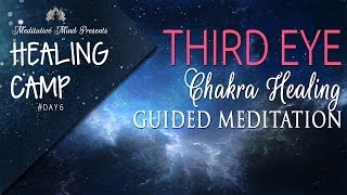 Third Eye Chakra Healing Guided Meditation  Healing Camp 2016  Day 6 [upl. by Pacificia384]