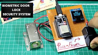 ESP32 And Fingerprint Sensor Based Biometric Door Lock Security System  ESP32 Project [upl. by Udele709]