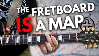 The Guitar Fretboard IS A MAP [upl. by Llahsram]