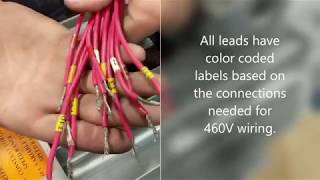 How to Wire an Elektrim 12Lead motor for 460V 60Hz [upl. by Shaylynn213]