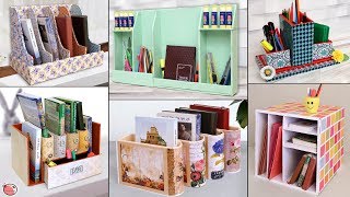 13 Home Book Stand DIY Ideas  Handmade Cardboard Organization [upl. by Paloma]