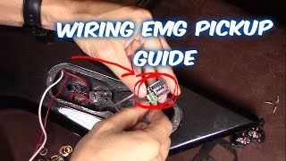 Wiring EMG Active amp Passive Pickups in Electric Guitar [upl. by Nwahsal]