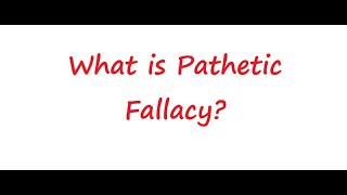 What is Pathetic fallacy [upl. by Riannon]