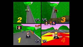 Mario Kart 64 Multiplayer VS 4 Players [upl. by Adiela]