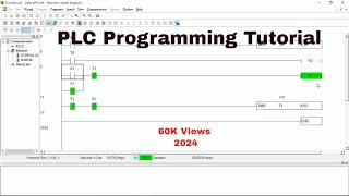 PLC Programming Tutorial with Delta WPL Soft in Timer plc [upl. by Namso344]