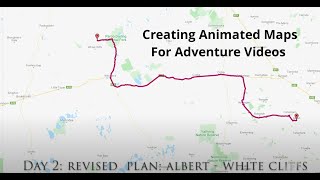 Creating Animated Map Routes for your Adventure Bike Videos [upl. by Garaway]