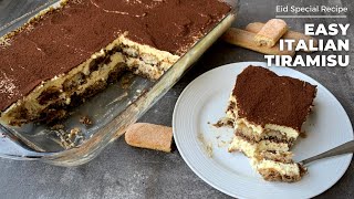 Easy Italian Tiramisu Recipe Without Raw Eggs  Tiramisu Party Dessert  Easy Tiramisu Cups [upl. by Lampert]