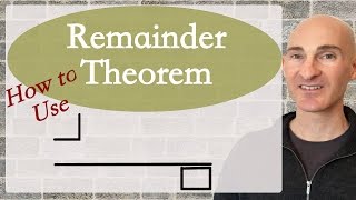 How to Use the Remainder Theorem [upl. by Fallon]