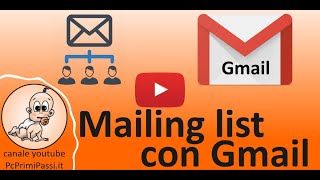 Come creare una mailing list con Gmail [upl. by Ellerehs957]