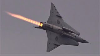 SAAB J35 Draken  MASSIVE Afterburner [upl. by Amairam262]