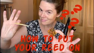 How to Put the Reed and Ligature on a Clarinet Mouthpiece [upl. by Litch]