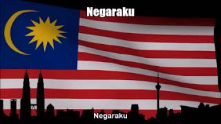 Malaysian National Negaraku and State Anthems Medley  Nightcore Style With Lyrics [upl. by Kokaras527]