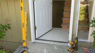 Jeld Wen Front Door Installation  Really crappy products and craftsmanship PART 1 [upl. by Aicram]