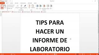 LAB Q2Tips para hacer un Informe Lab [upl. by Eunice]