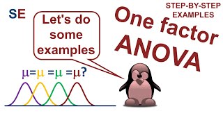 One factor ANOVA  stepbystep examples [upl. by Madigan]